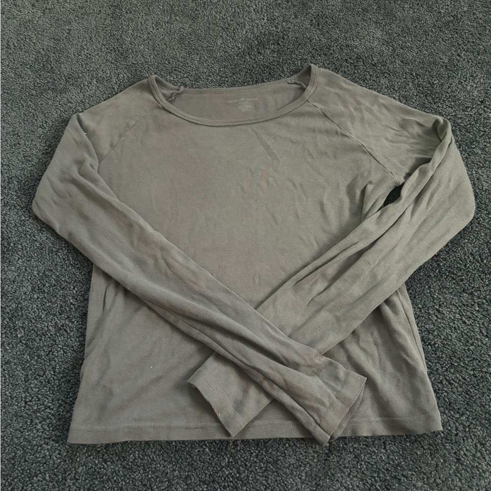 Brandy Melville Leah Ribbed Top in blue